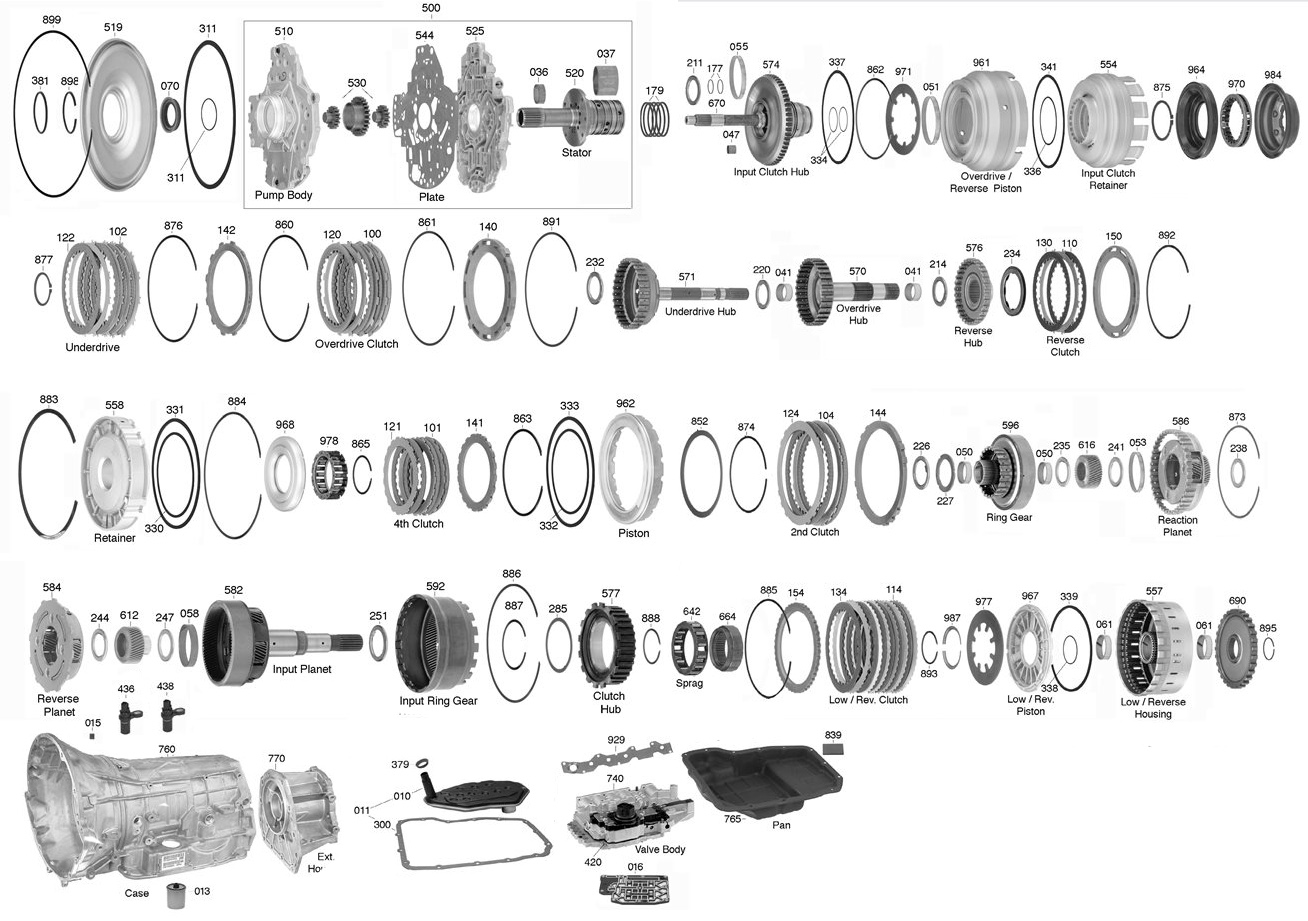 45RFE TRANSMISSION PARTS DIAGRAM VISTA TRANSMISSION PARTS