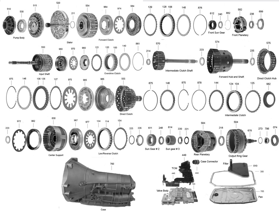 Схема акпп 6hp26
