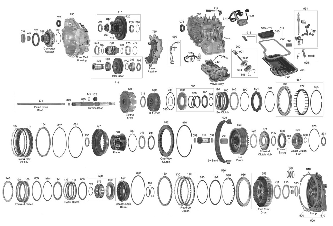 F4eat Transmission Parts Diagram Vista Transmission Parts